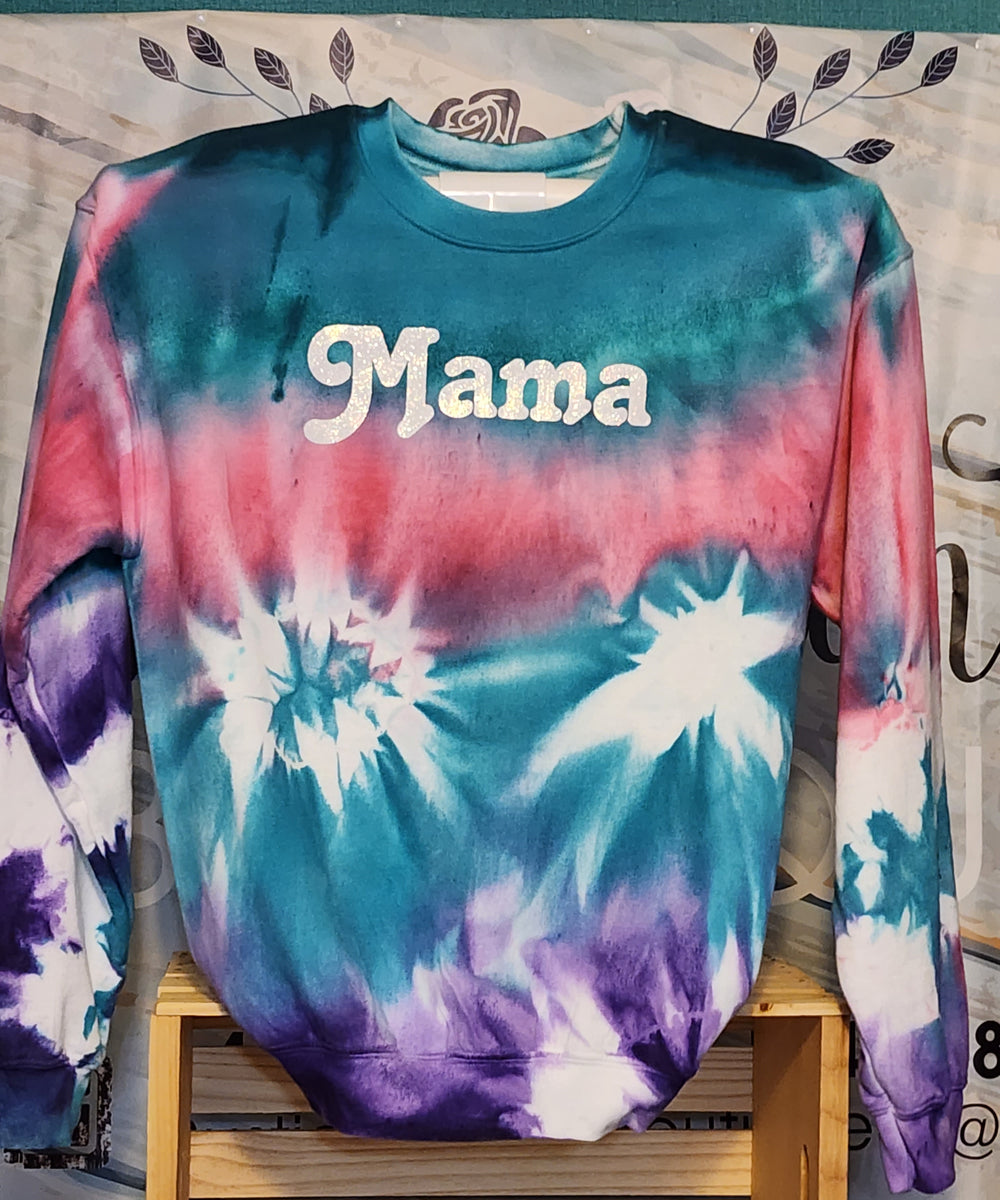 Mama tie dye ctewneck sweatshirt RusticCountryBoutique