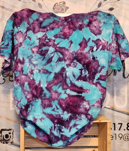 Purple/teal tie dye